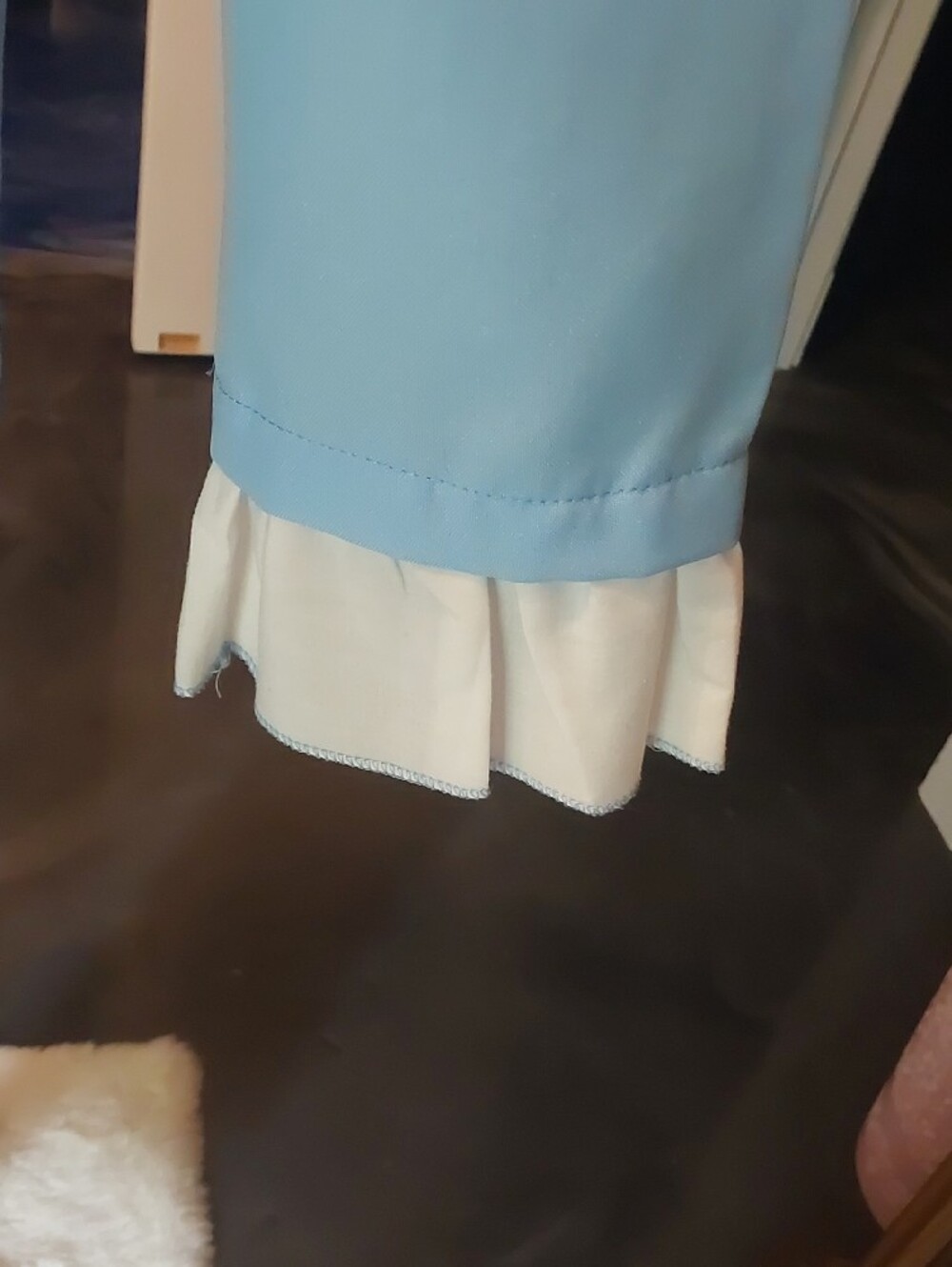 Light Blue Dumb And Dumber Costume Tuxedo Set with Ruffled Shirt and Top Hat - Picture 11 of 16